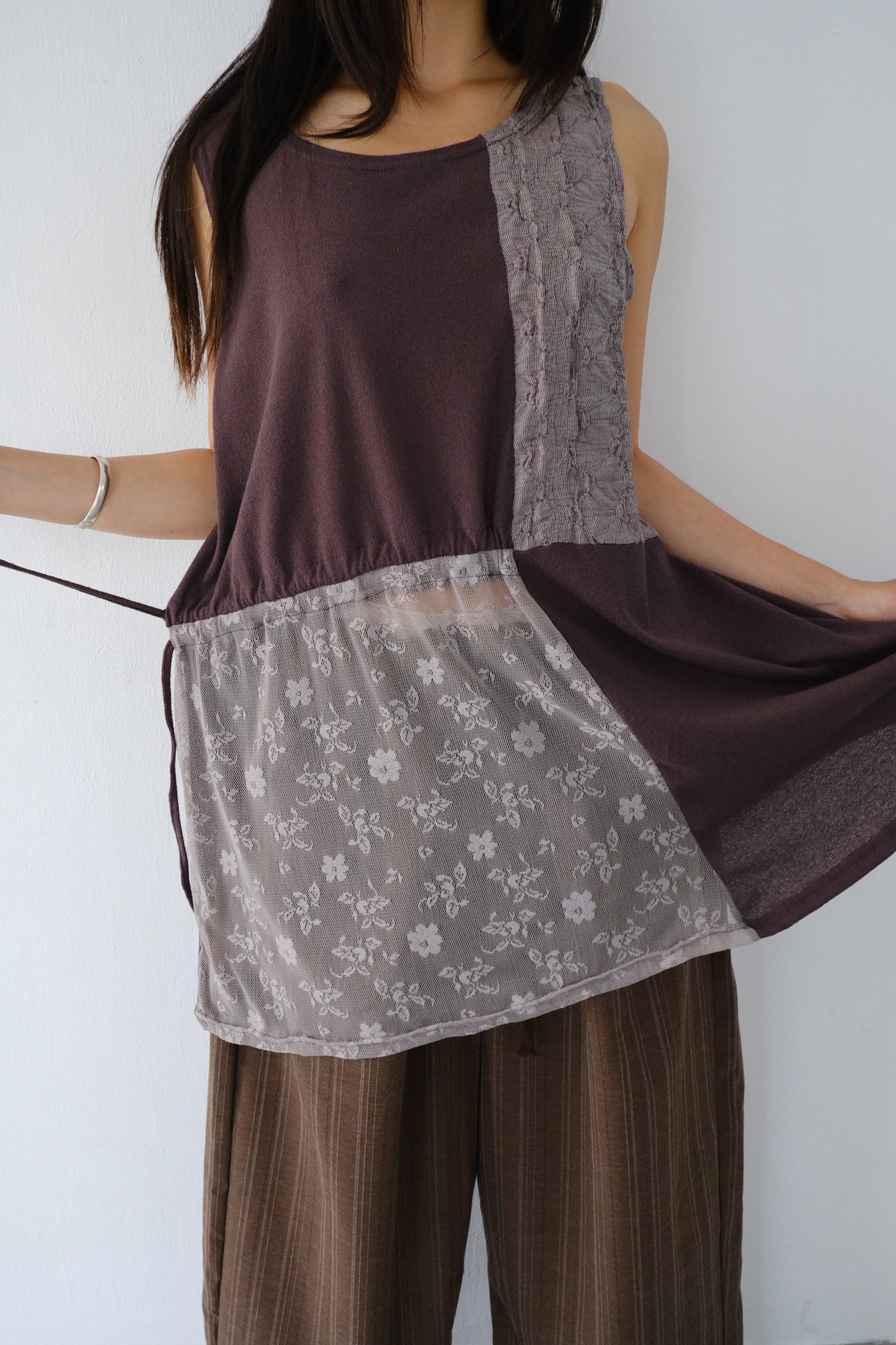 Deconstructed Lace Tank skirt
