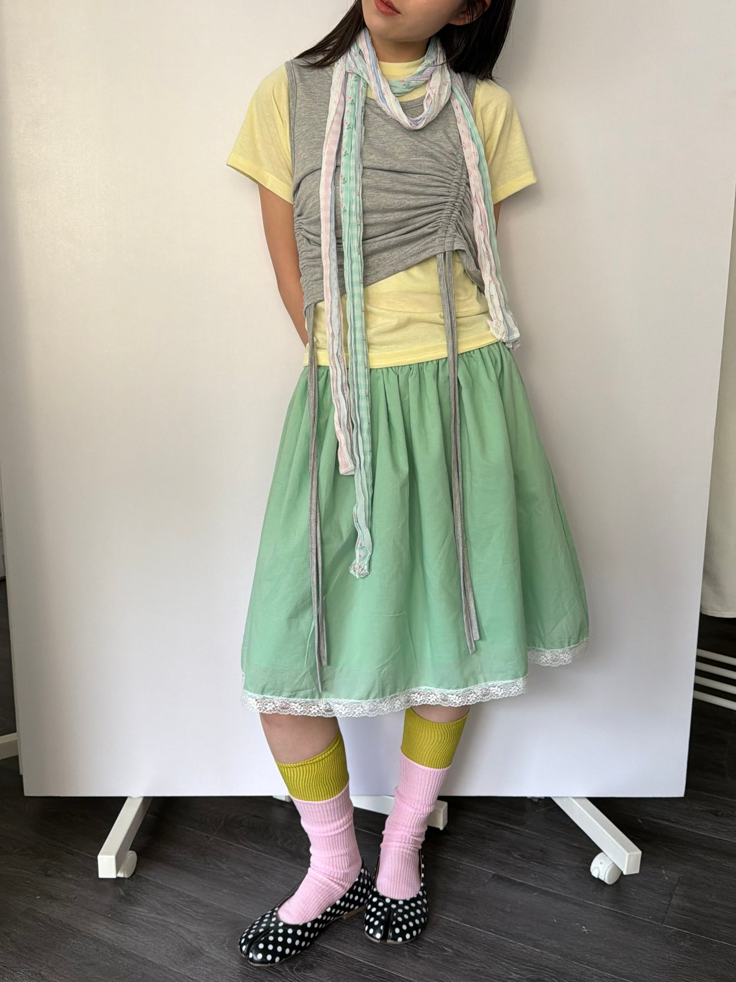 Two-piece vest top set