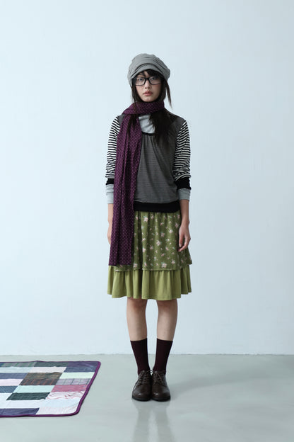 Striped patchwork top