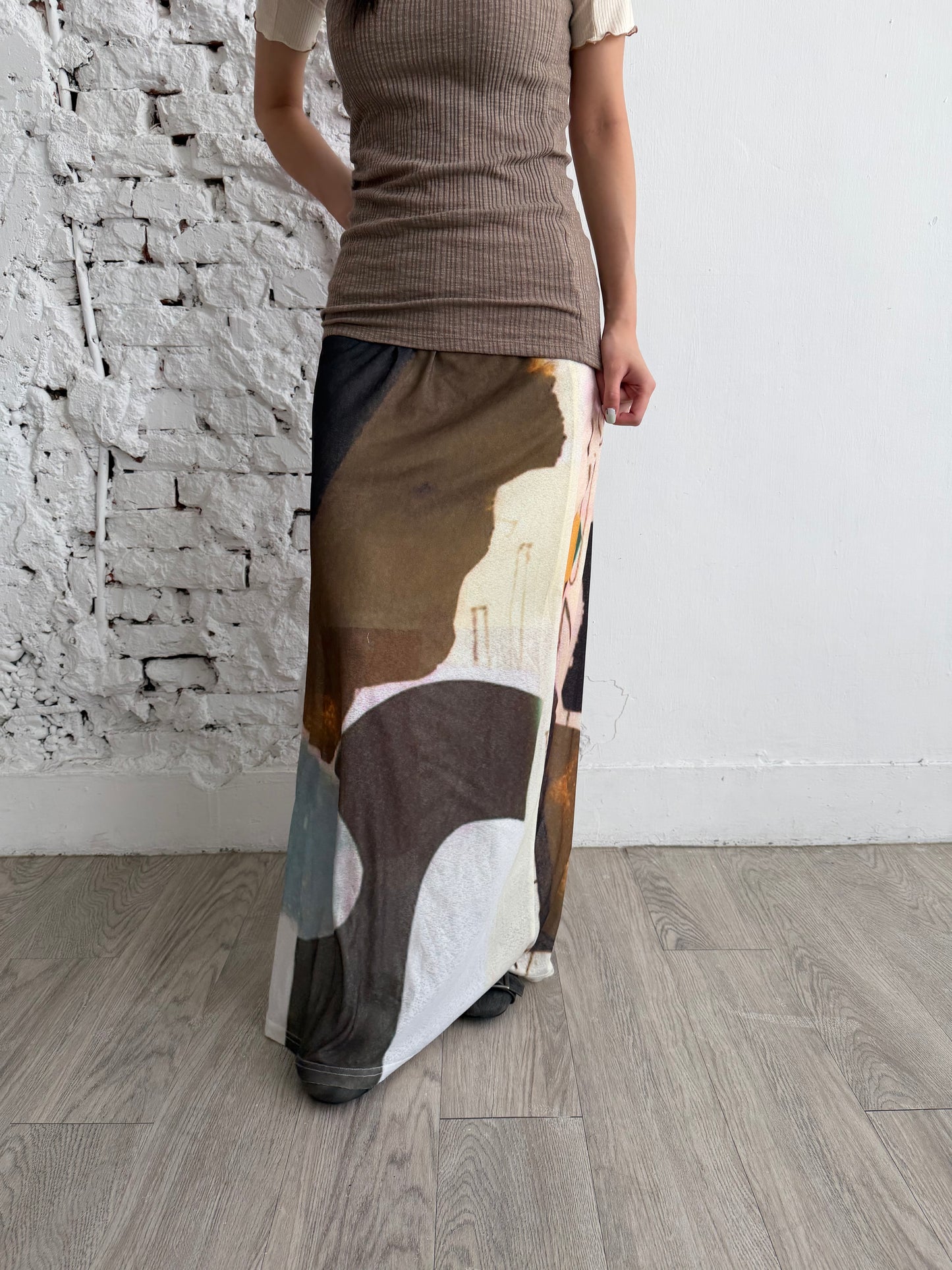 Double-sided printed dress
