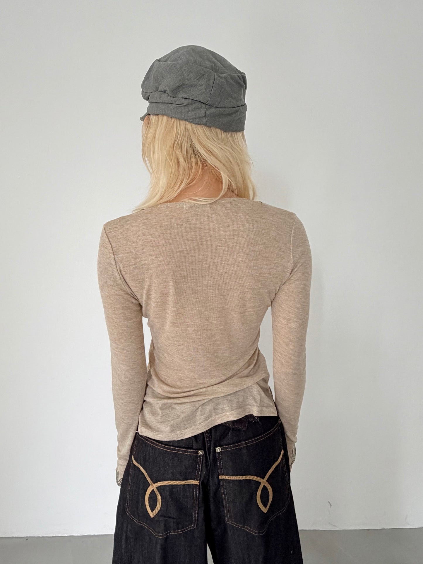 Ruched Newsboy Cap