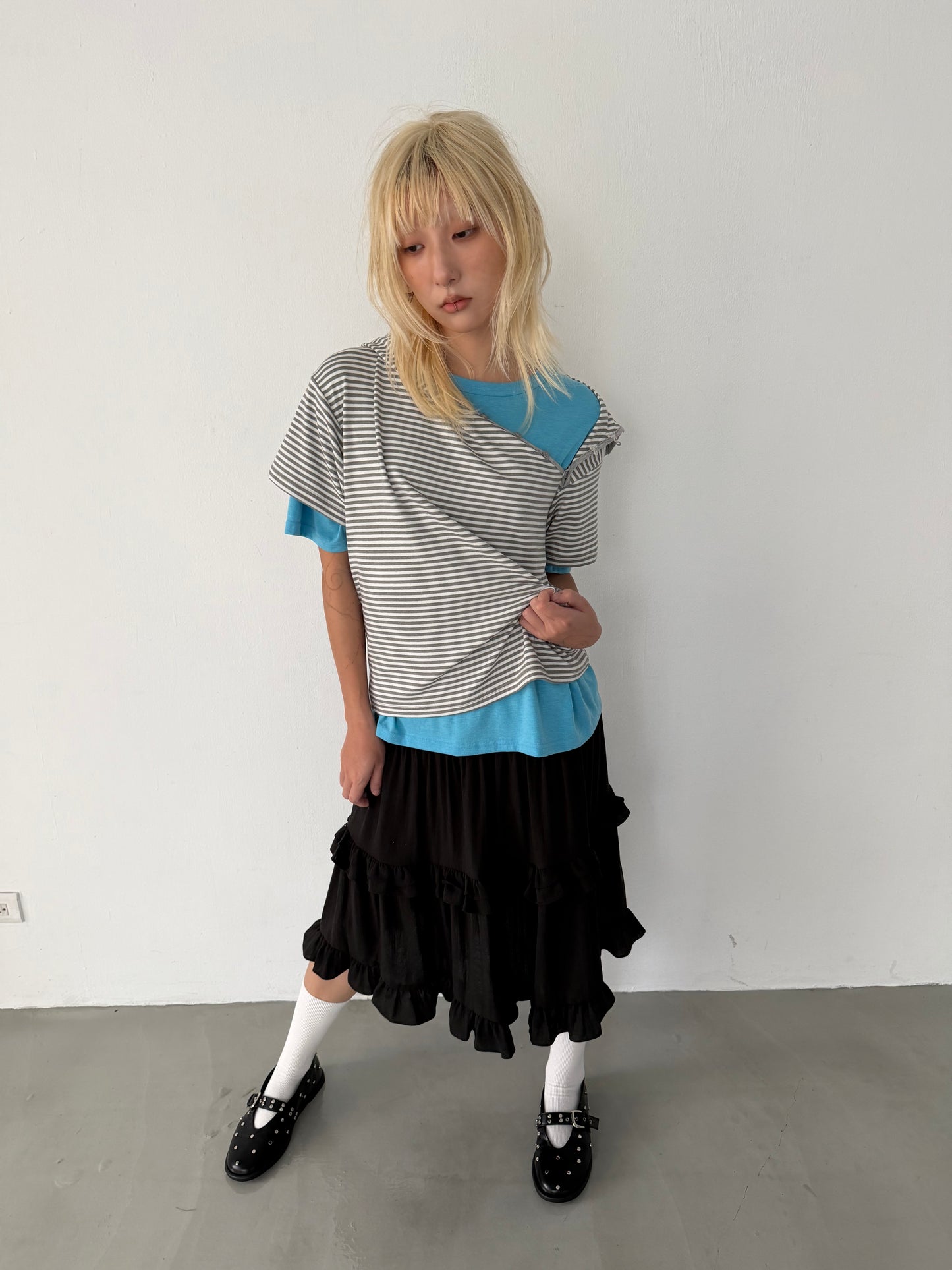 Cascade Midi Skirt
