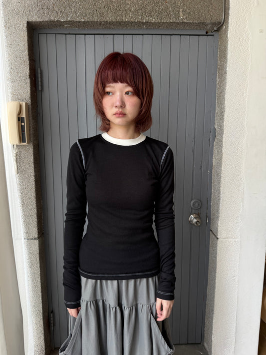 Crew neck knit top