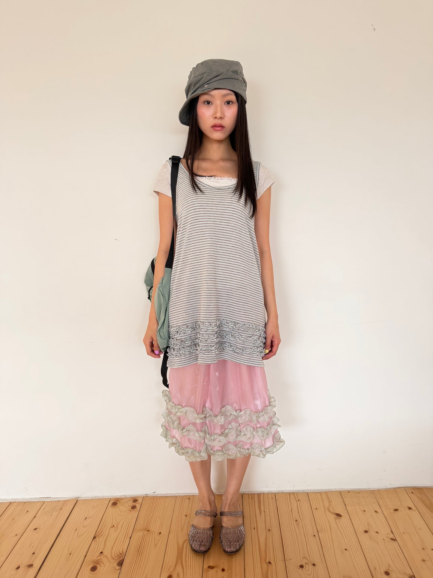 Ripple Hem Stripe Tank