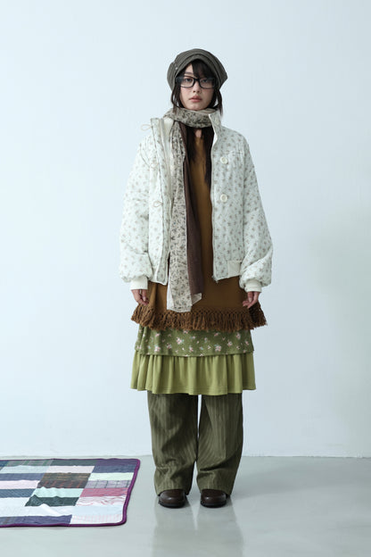 Floral Quilted Coat