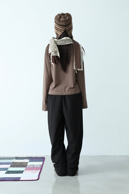 Matte Velvet Stripe Pants