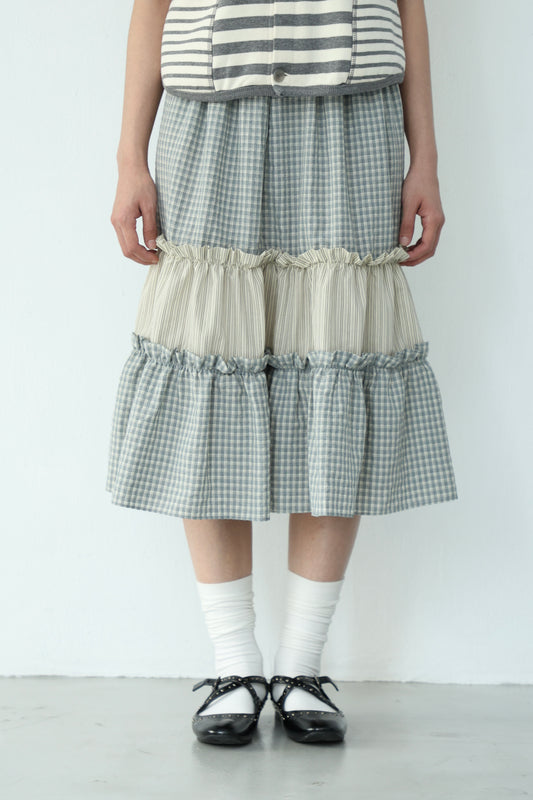 Retro mixed material dress