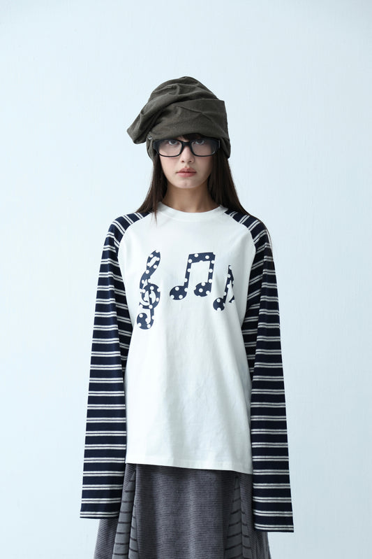 Melody Note Shoulder Top