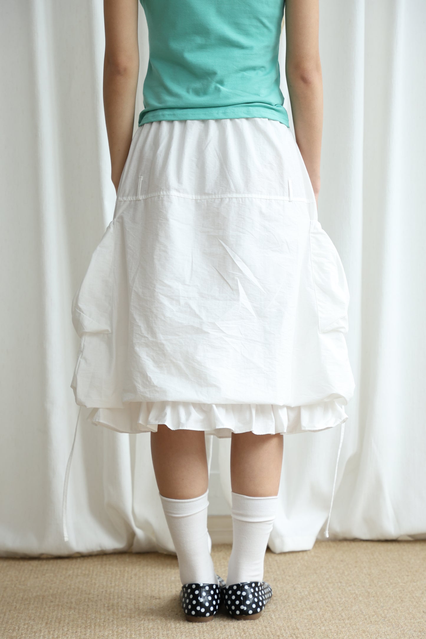Nylon Pocket Balloon Skirt