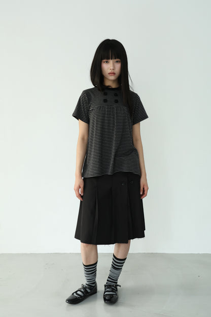 Fringed suit-style one-piece skirt