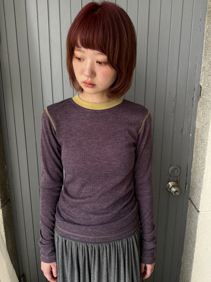 Crew neck knit top