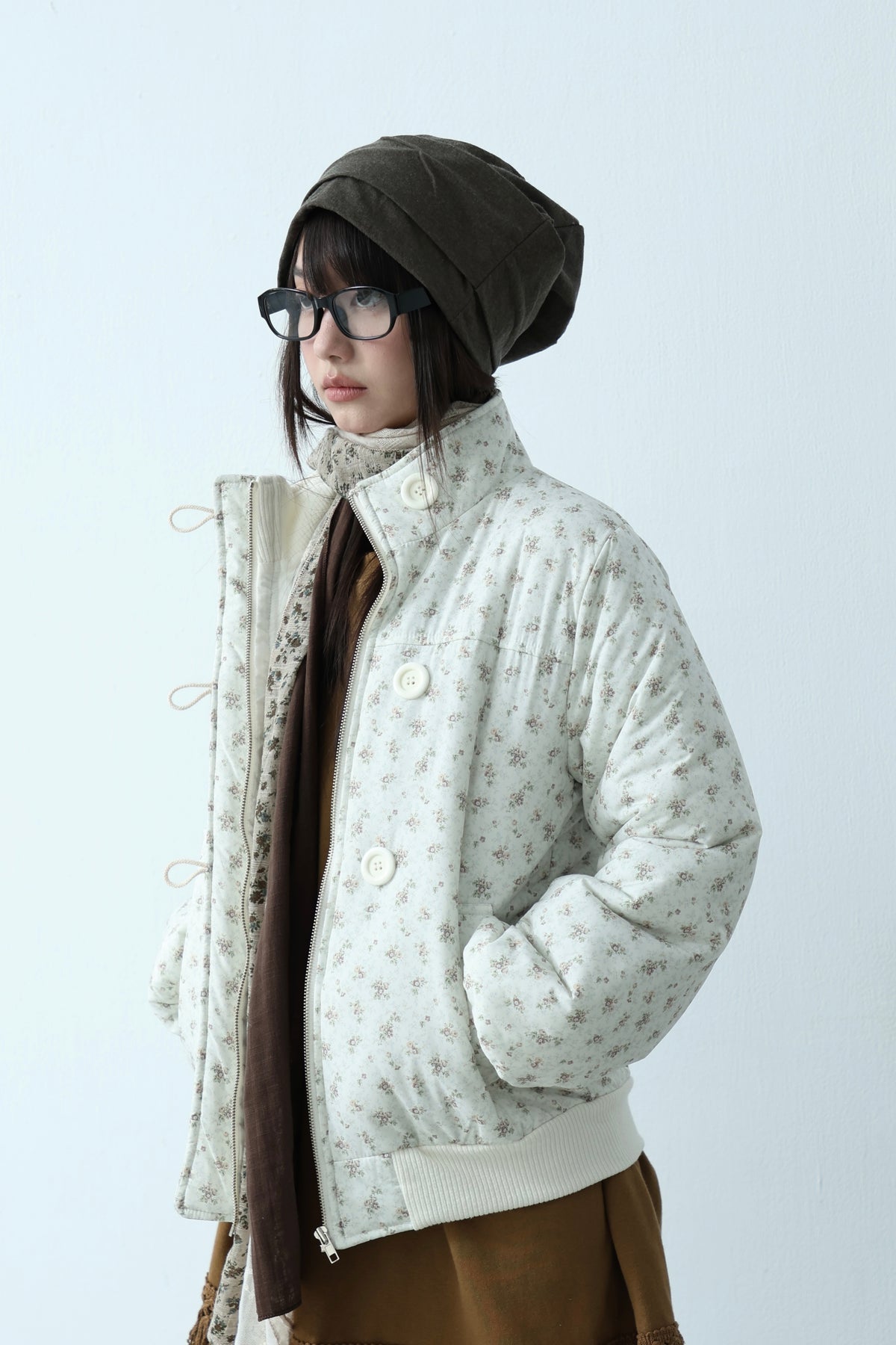 Floral Quilted Coat