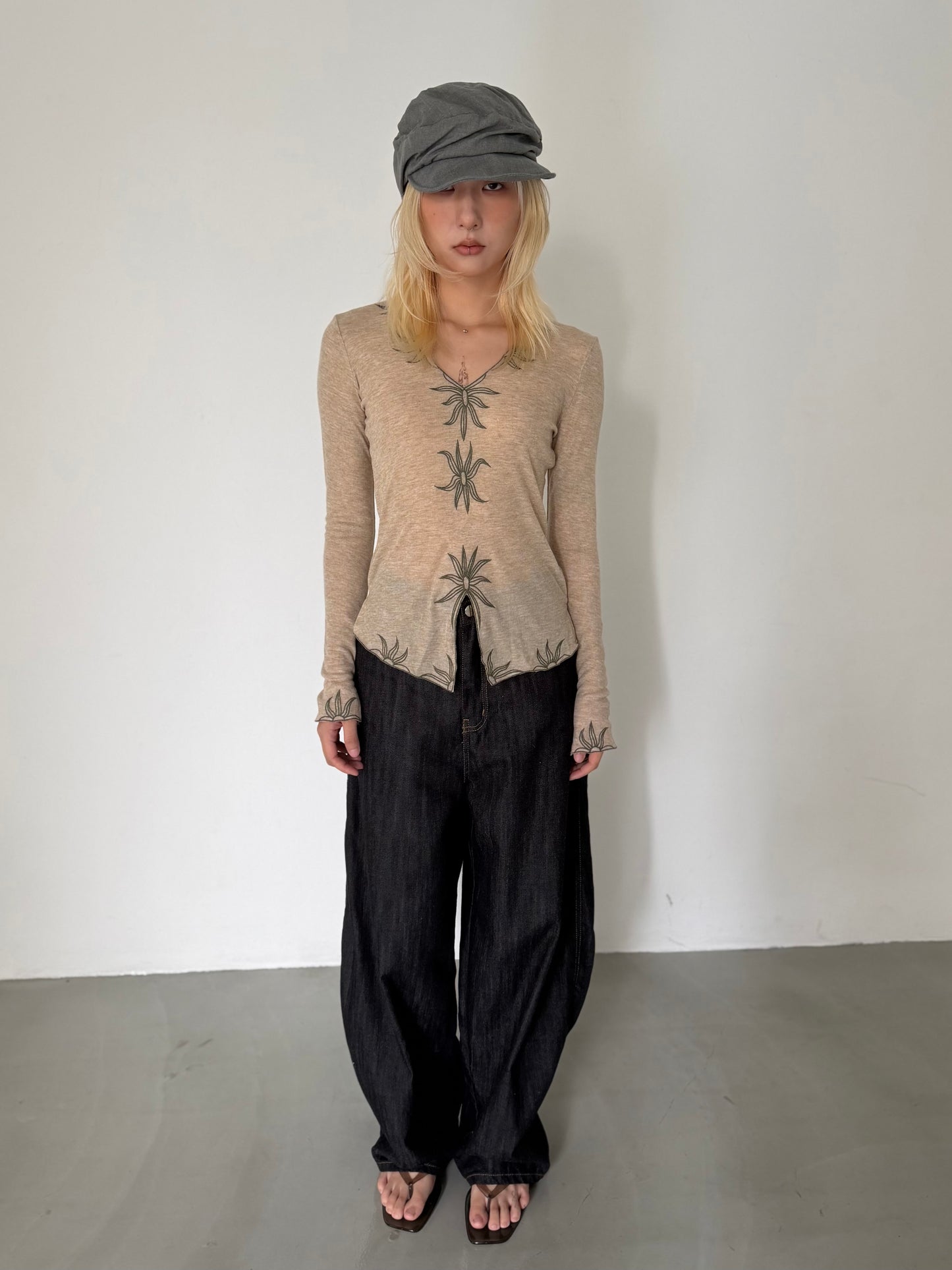 Botanical Embroidery Top