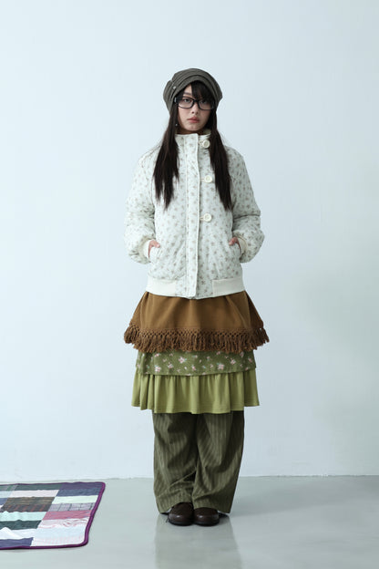 Floral Quilted Coat