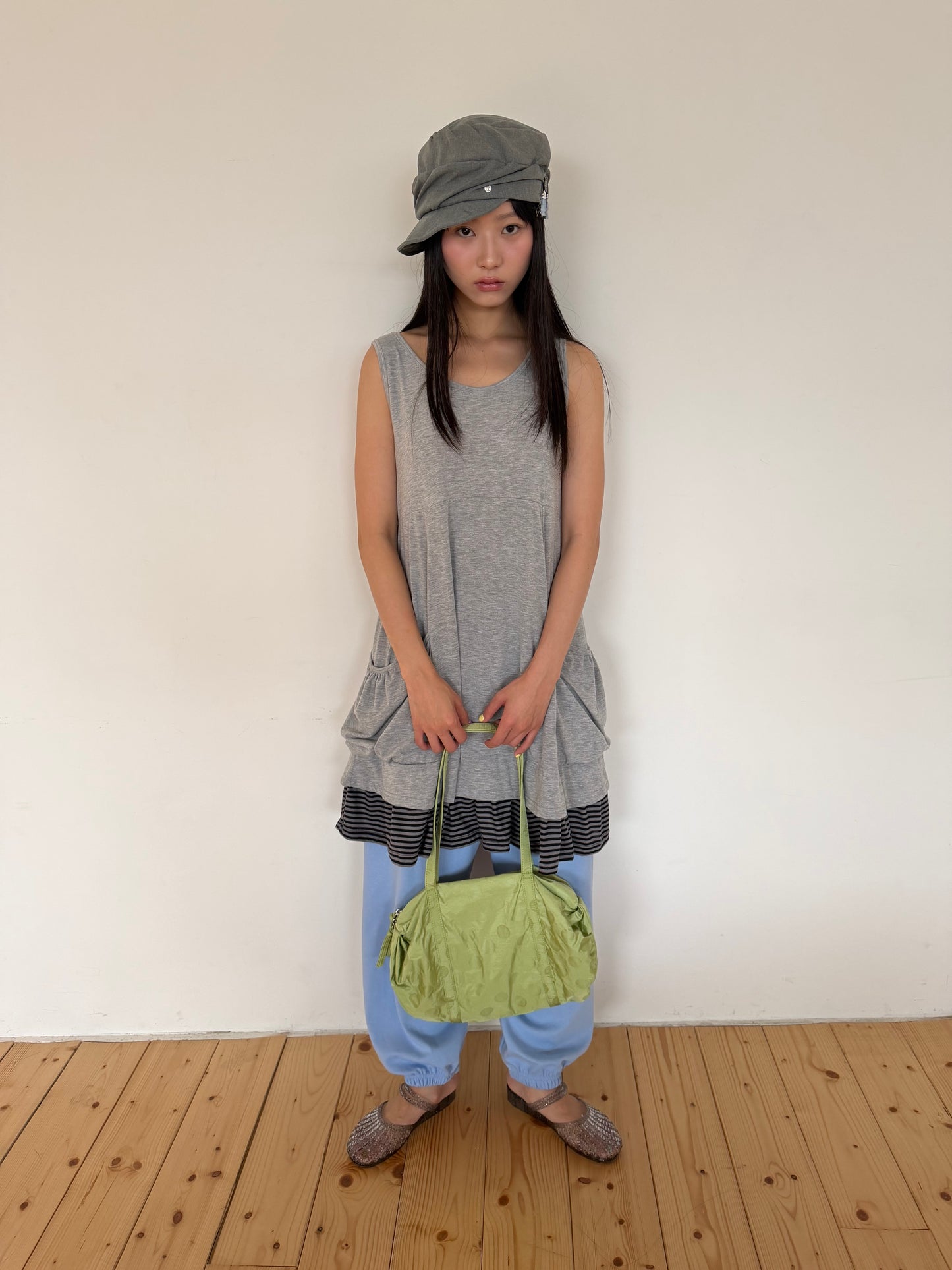 Cotton tapered trousers