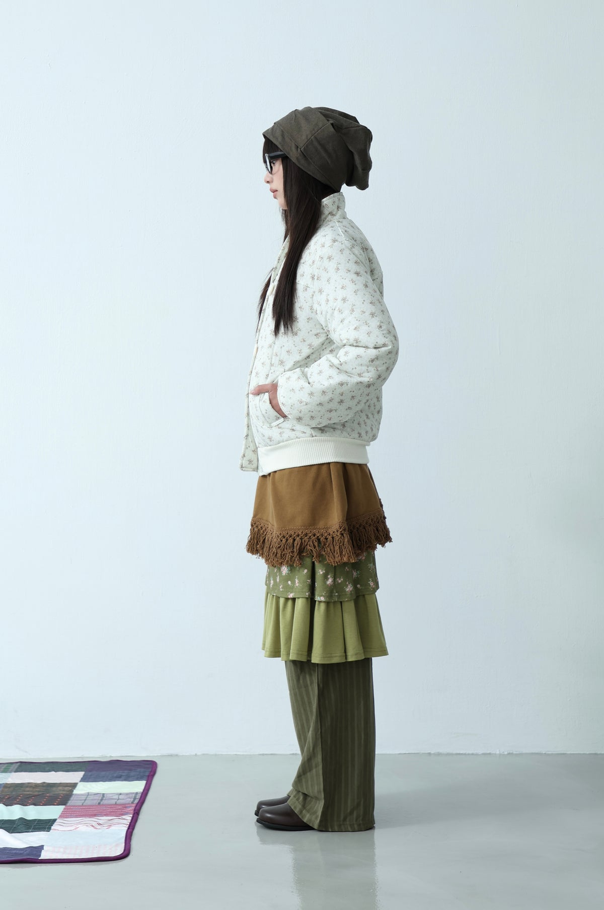 Floral Quilted Coat