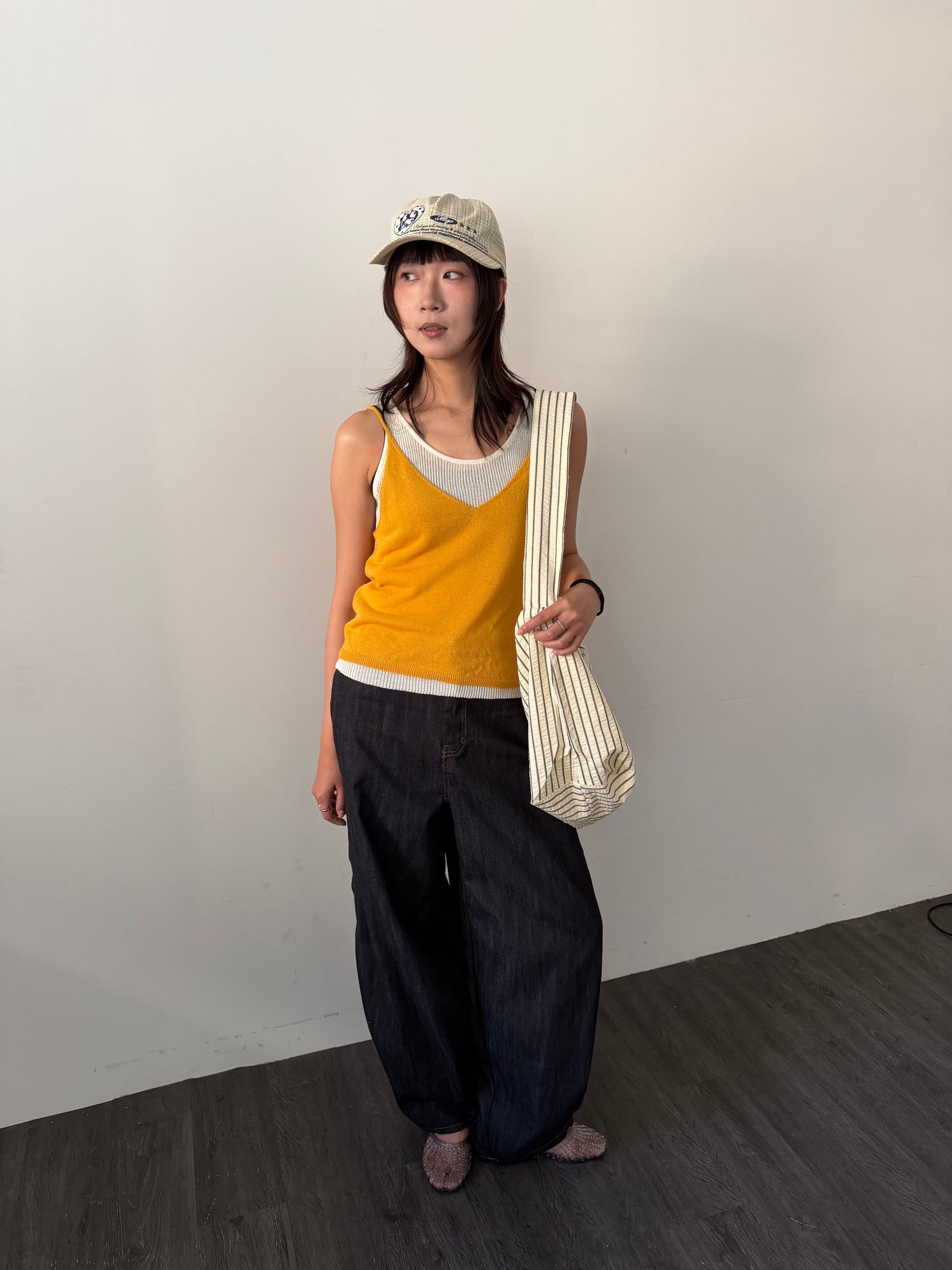 Breathable cotton and linen vest combination