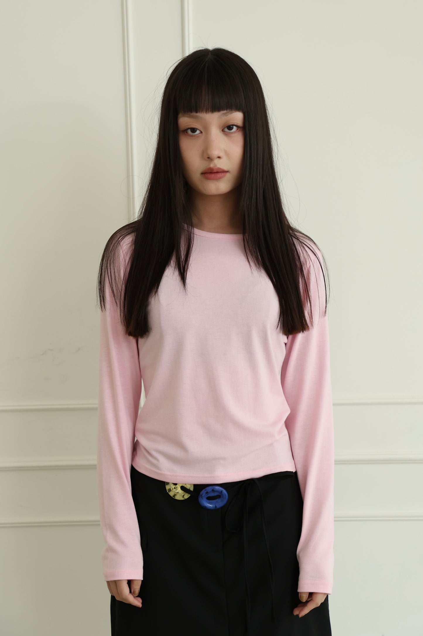 Skin-friendly long-sleeved inner top