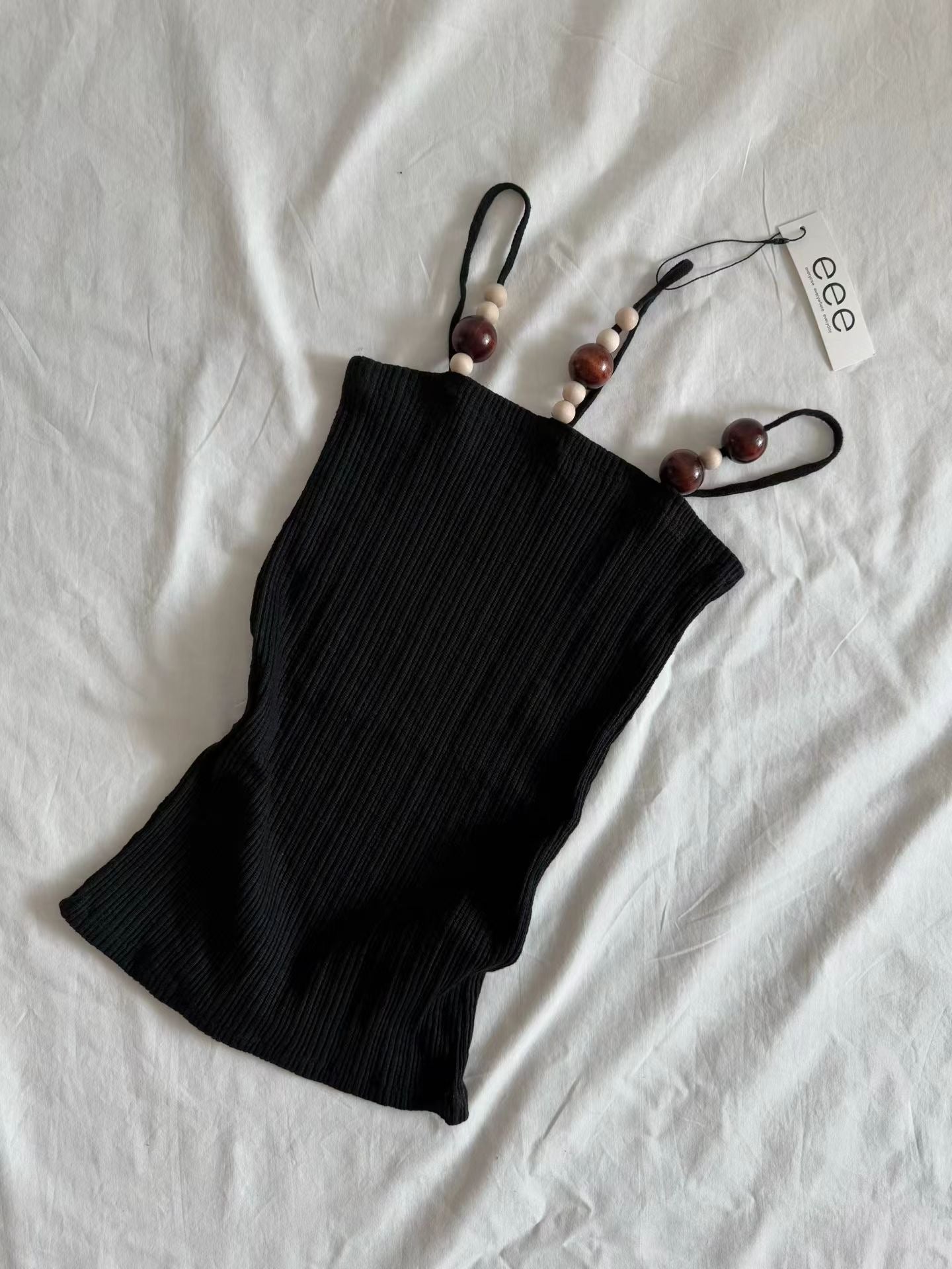 eee  wood bead sleeveless