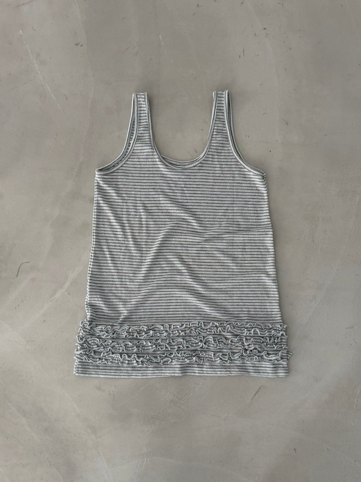 Ripple Hem Stripe Tank