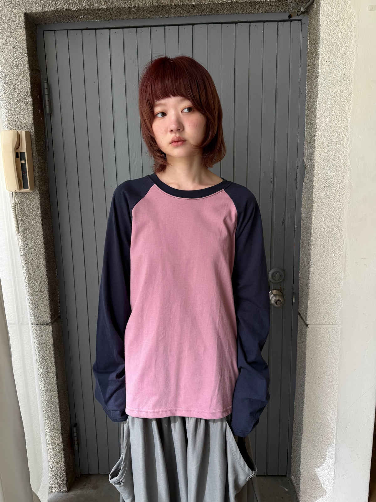 (限時折扣至10/30 23:59！）Color-blocked raglan top