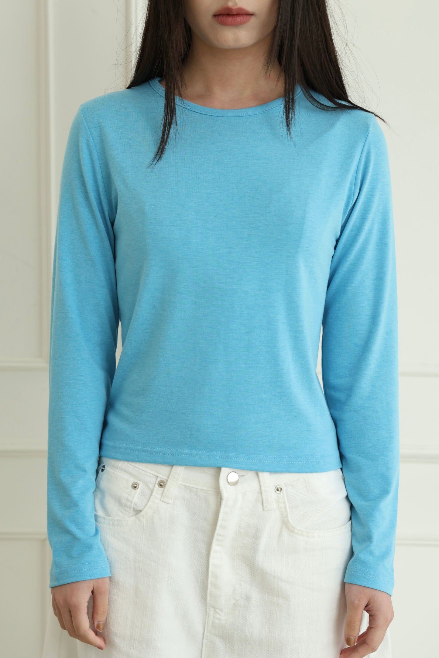 Skin-friendly long-sleeved inner top