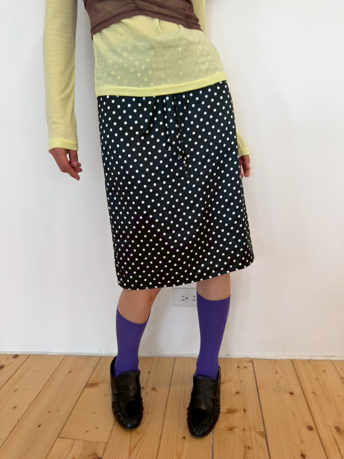 Ribbed knee-high socks