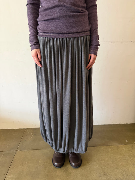 Draped Cocoon Maxi Skirt