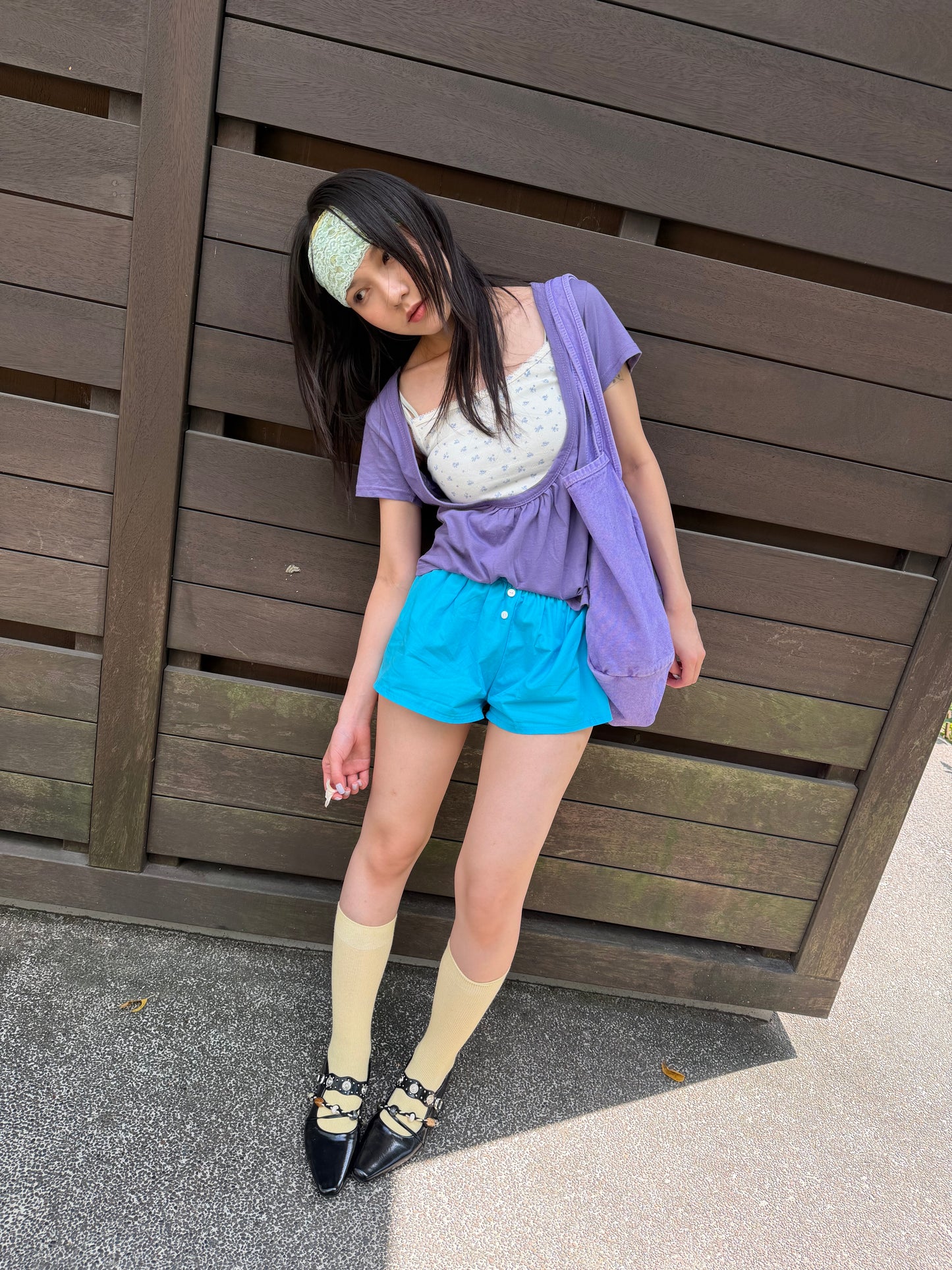 U-neck cotton top