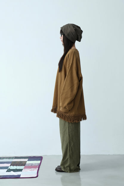 Matte Velvet Stripe Pants
