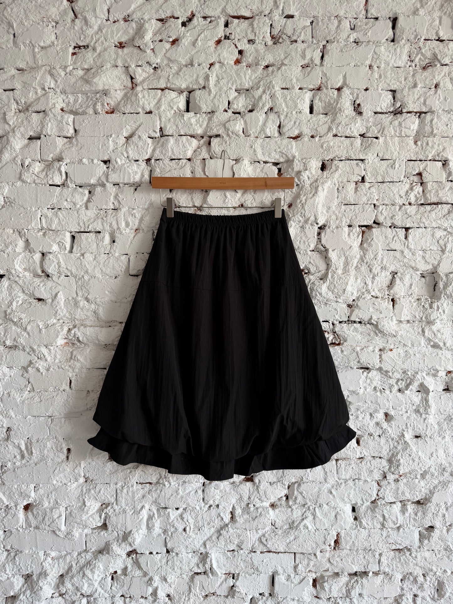 Ruffled Pocket Balloon Skirt