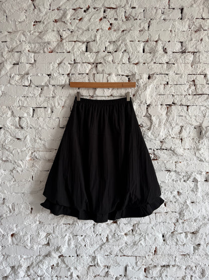 Ruffled Pocket Balloon Skirt