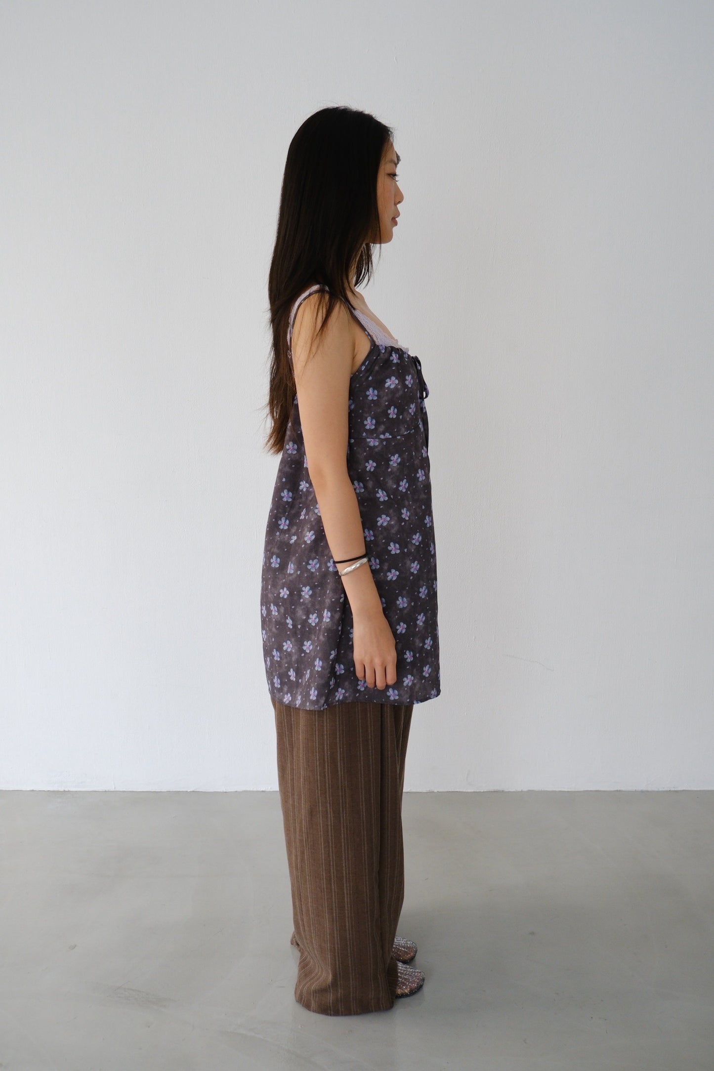 Two-piece lace floral dress