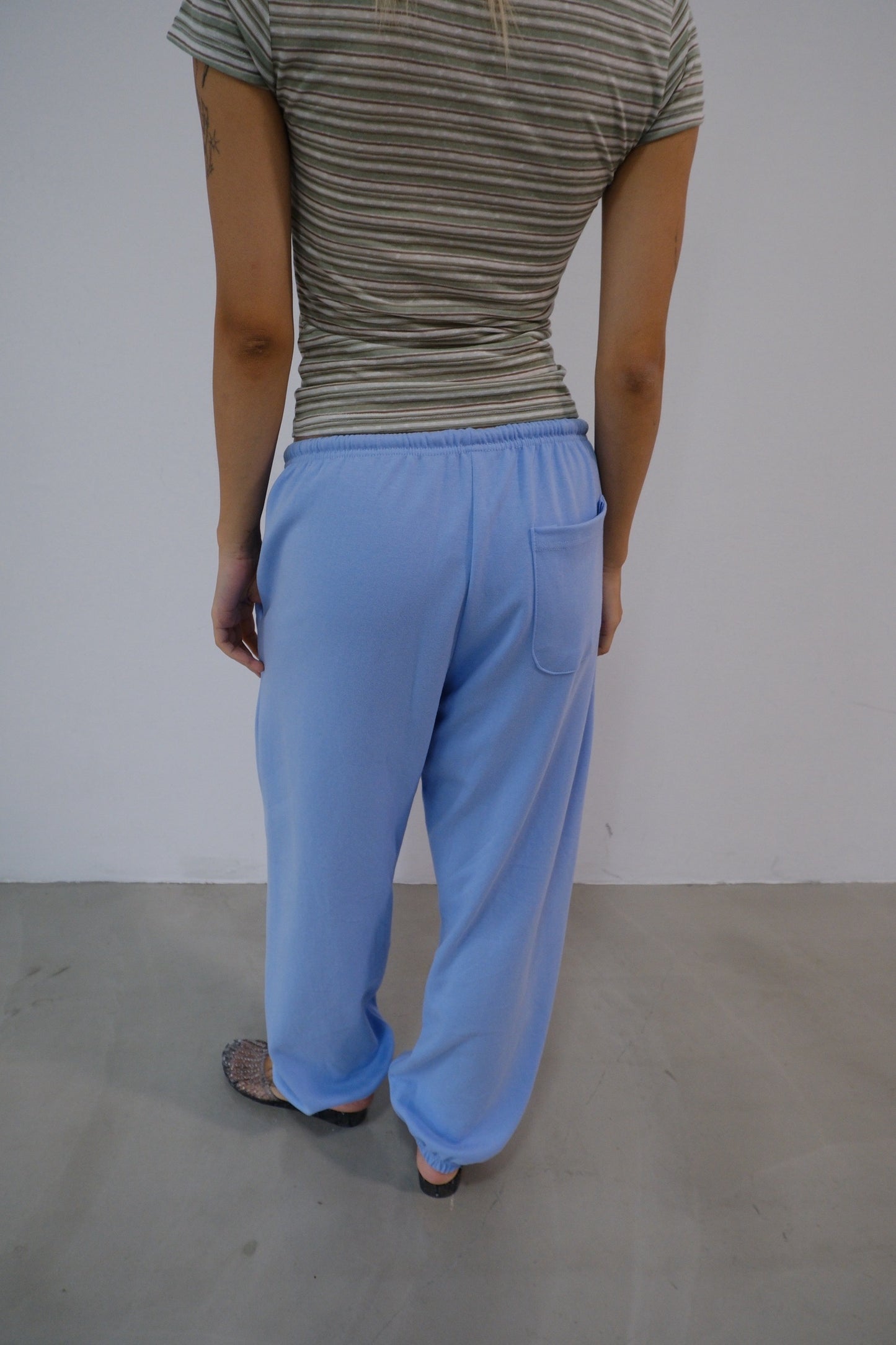 Cotton tapered trousers
