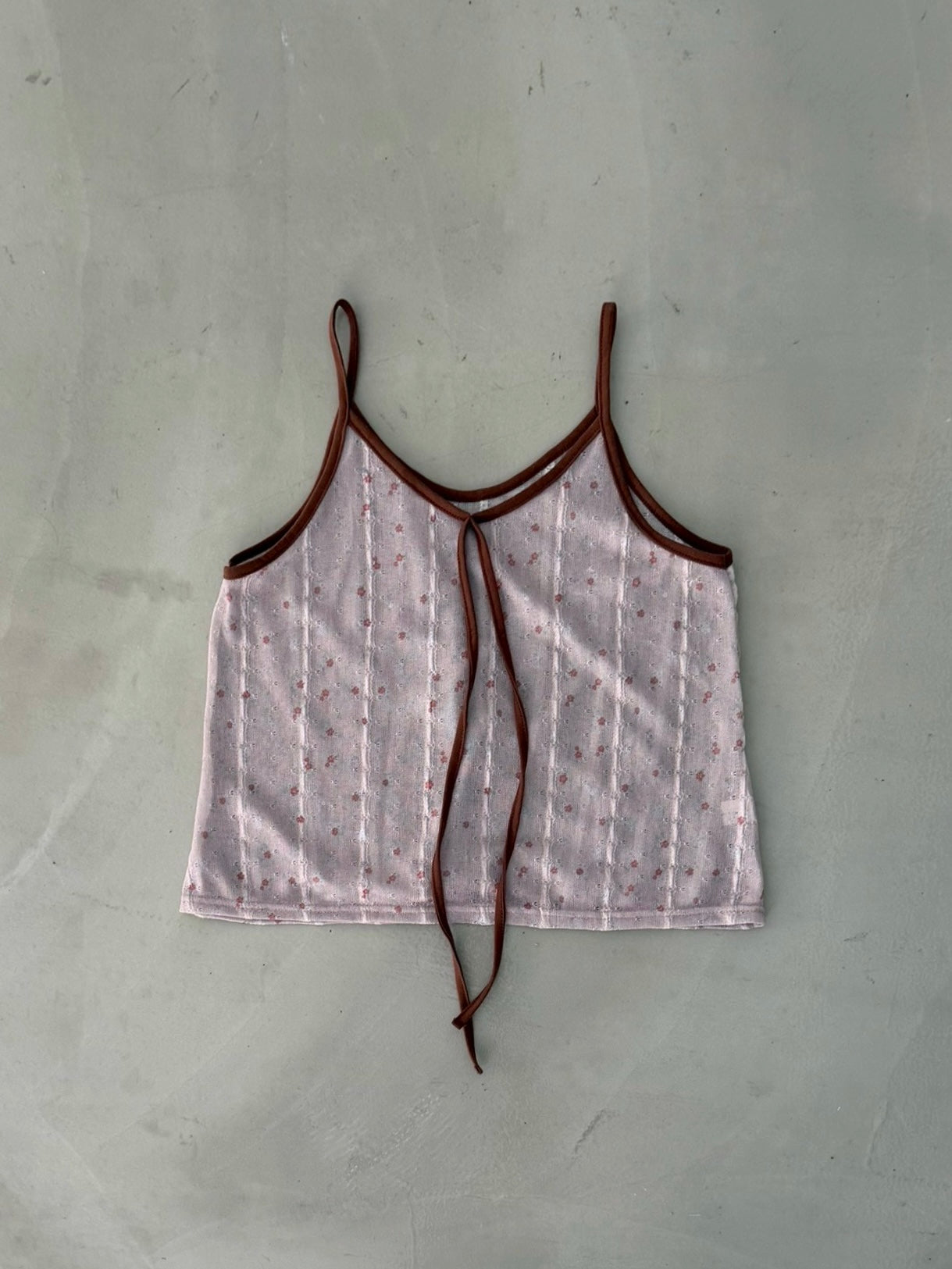 Pointelle Floral Cami