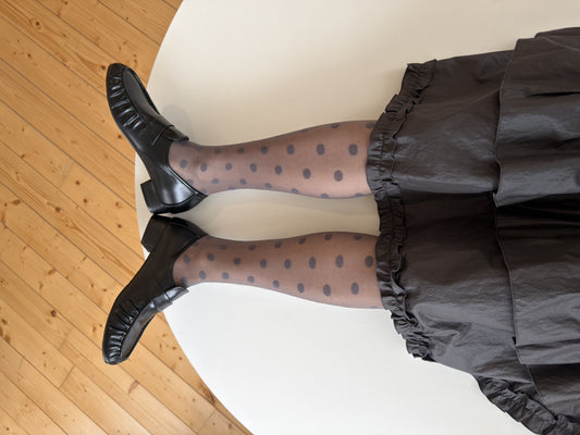 Gray Dot Sheer Tights