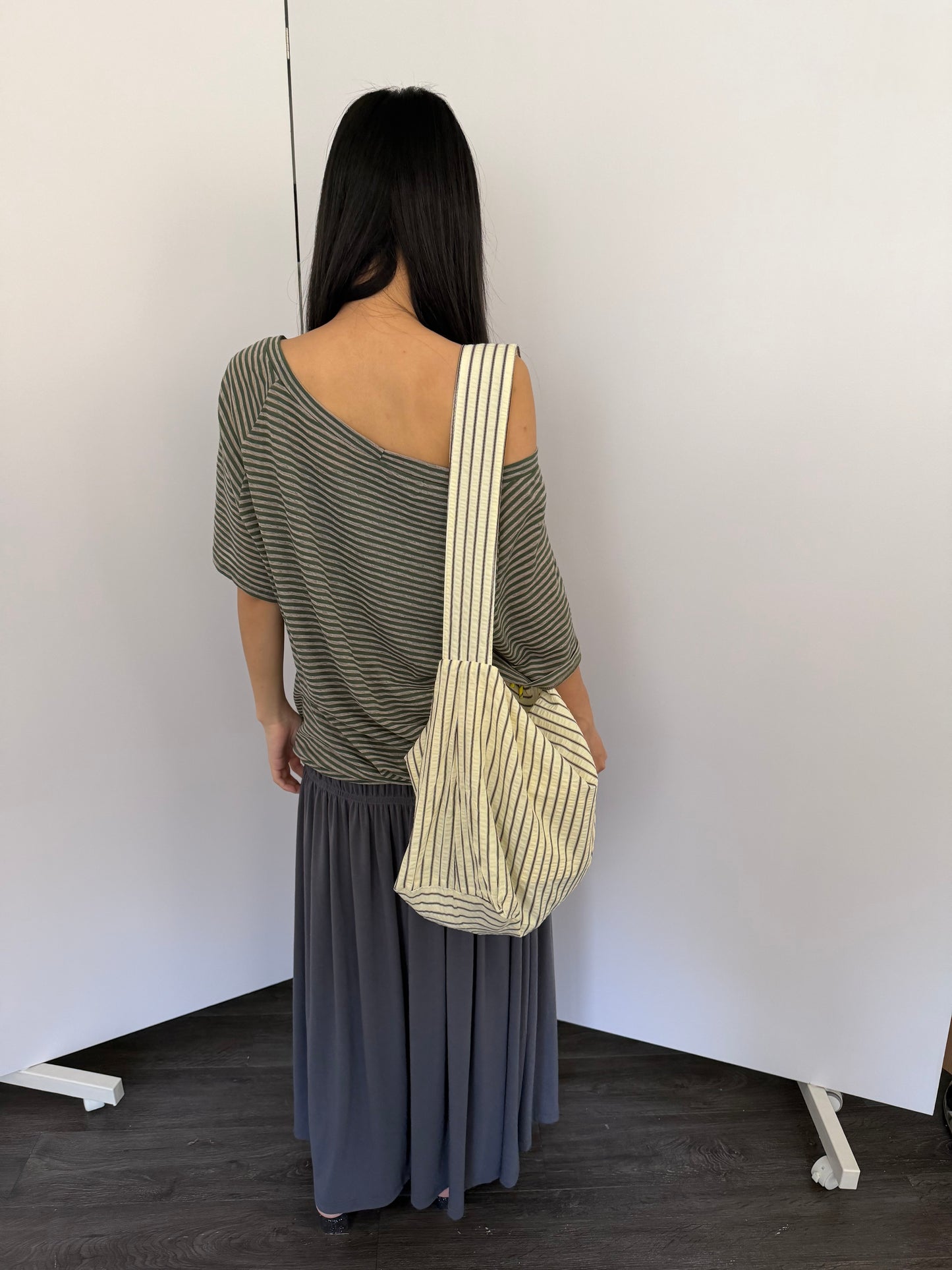 Oversized Striped Bag