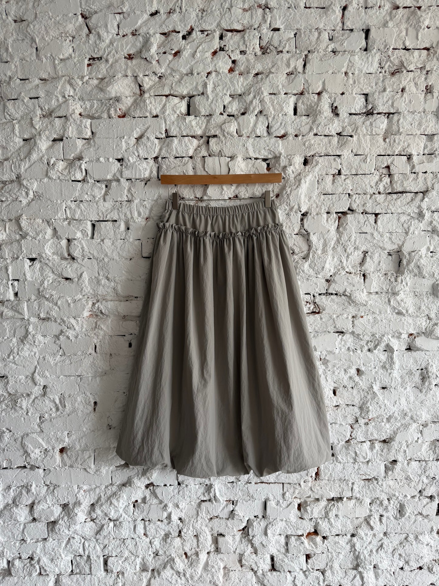 Nylon lace balloon skirt