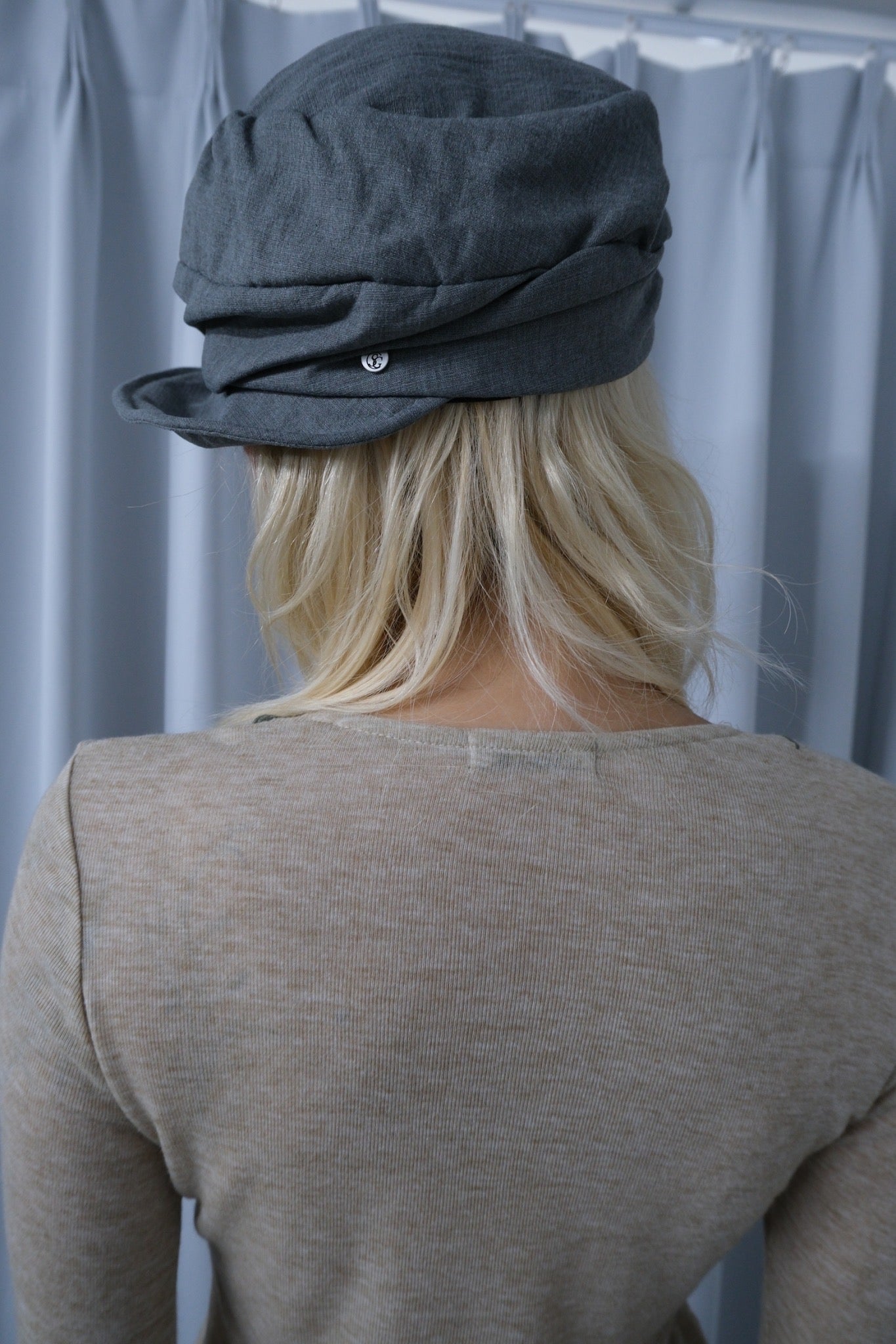 Ruched Newsboy Cap