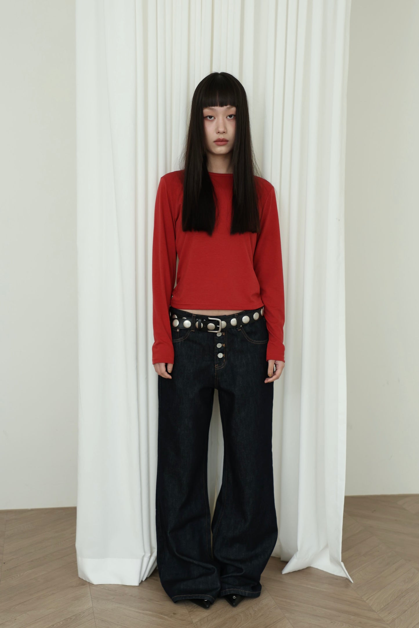 Skin-friendly long-sleeved inner top