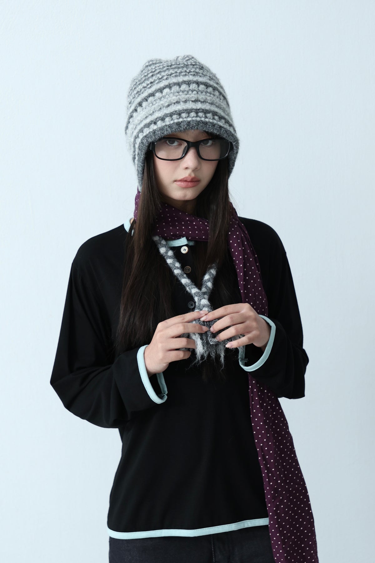 Henley Trim Basic Top