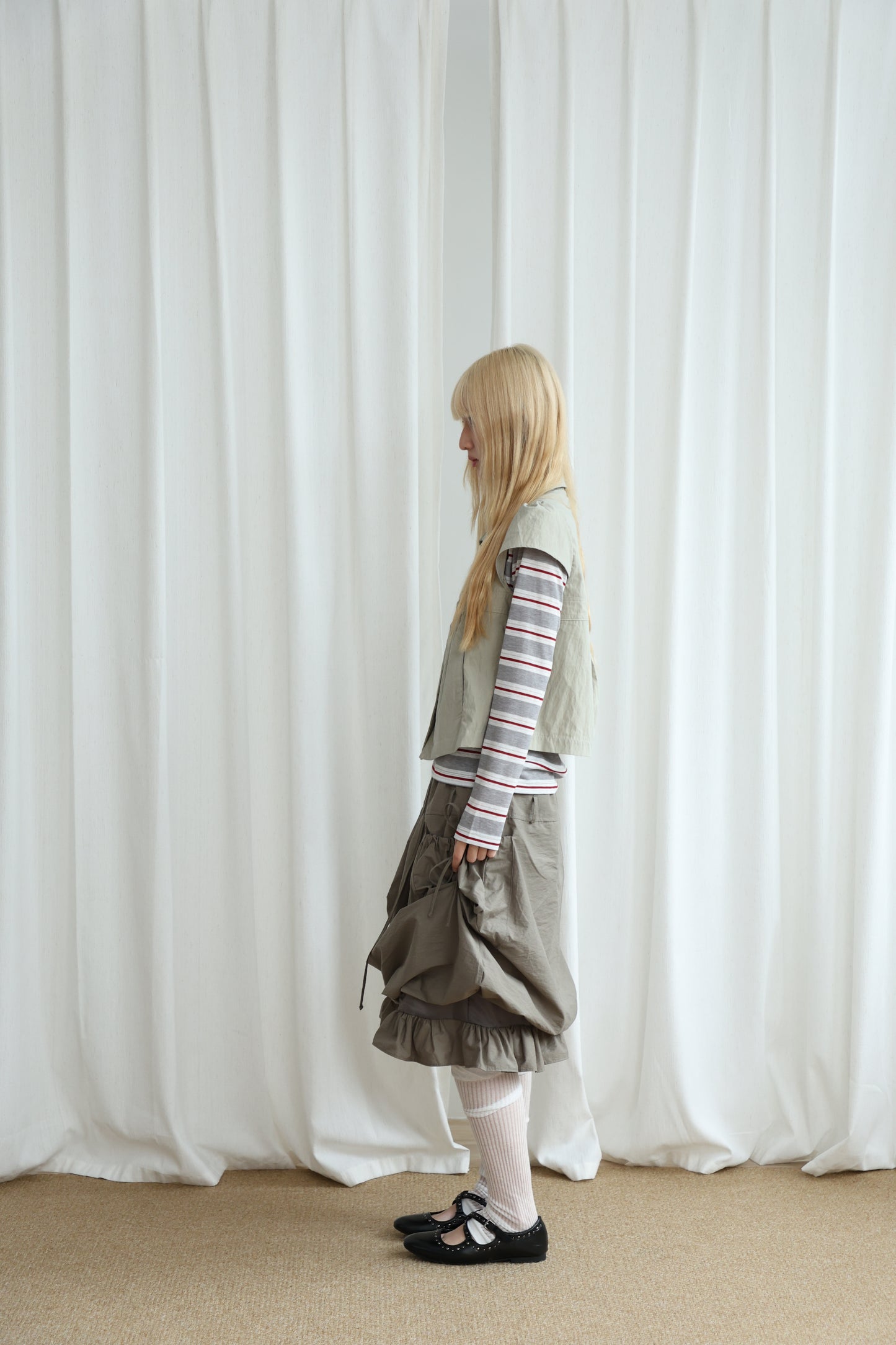Nylon Pocket Balloon Skirt
