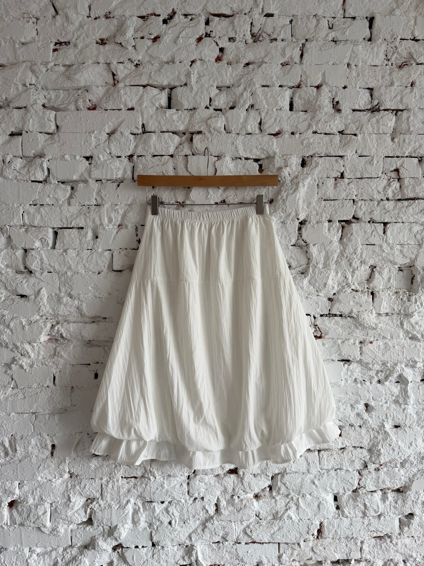 Ruffled Pocket Balloon Skirt