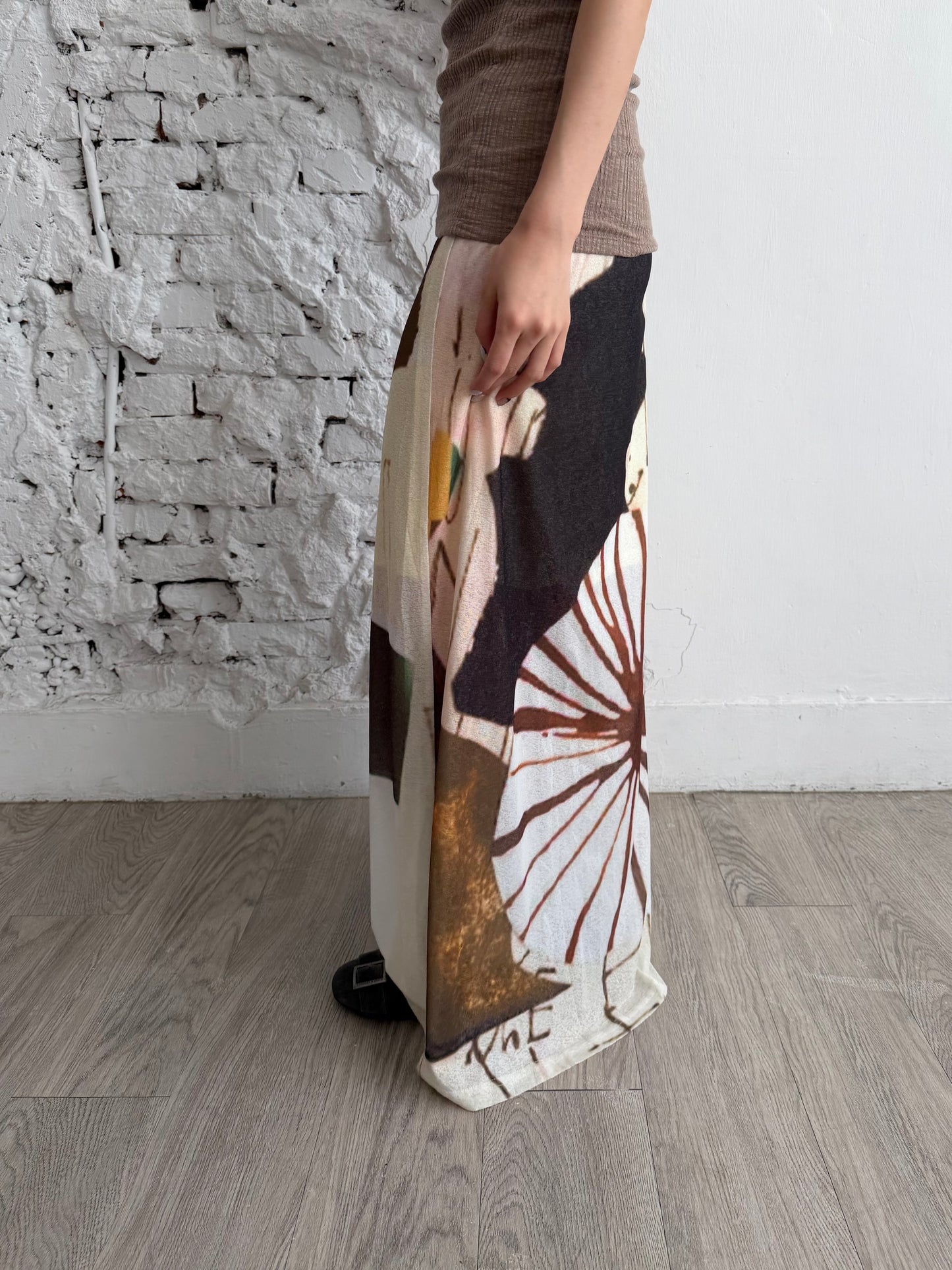 Double-sided printed dress