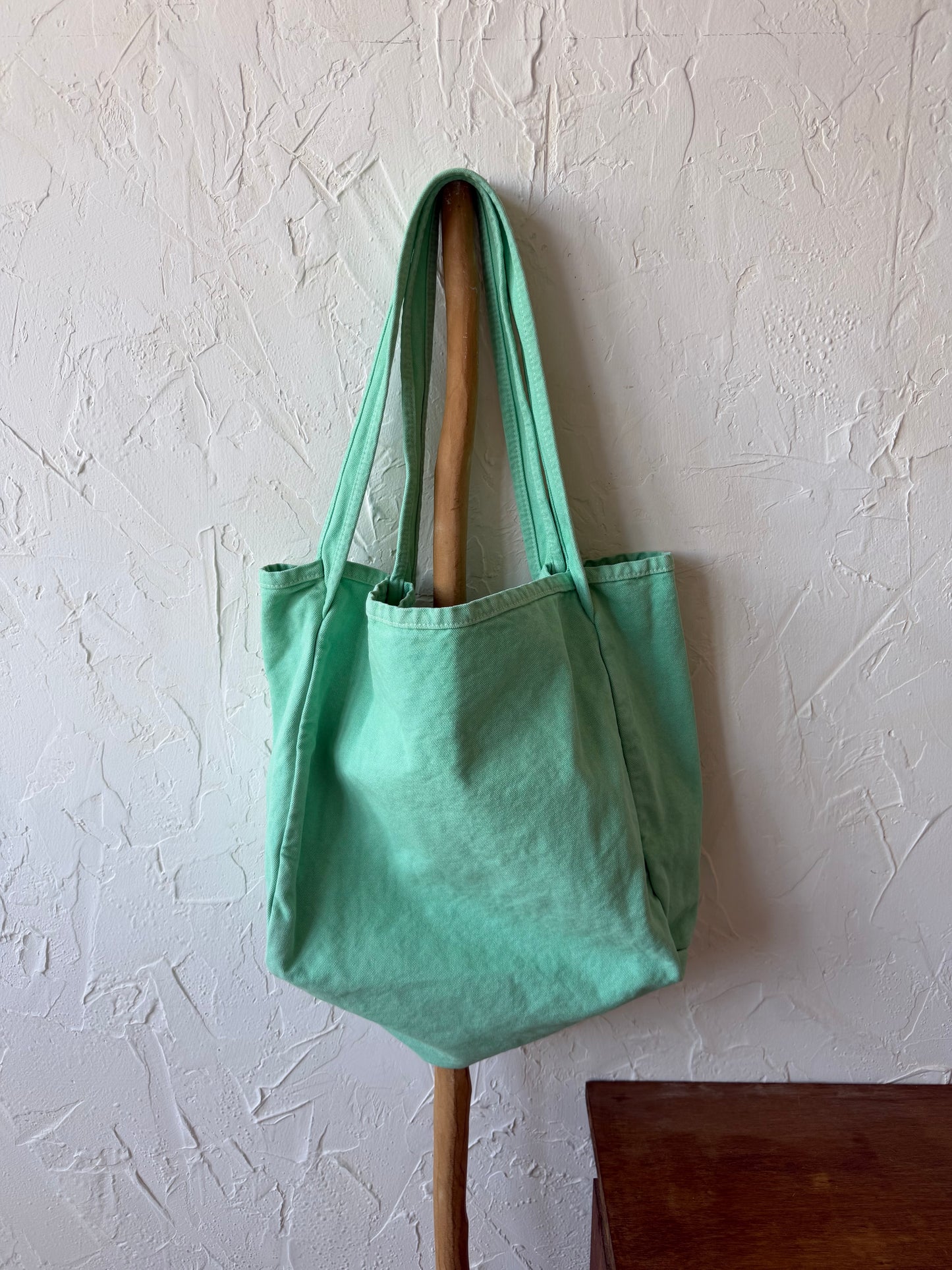 Washed tote bag
