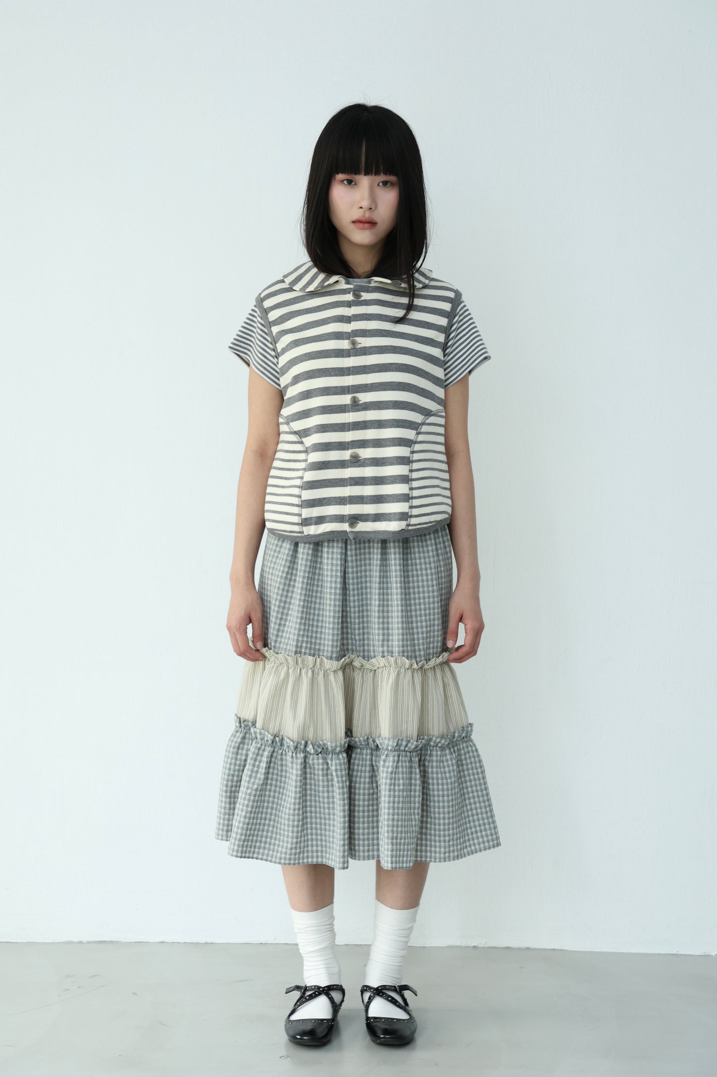 Retro mixed-media dress
