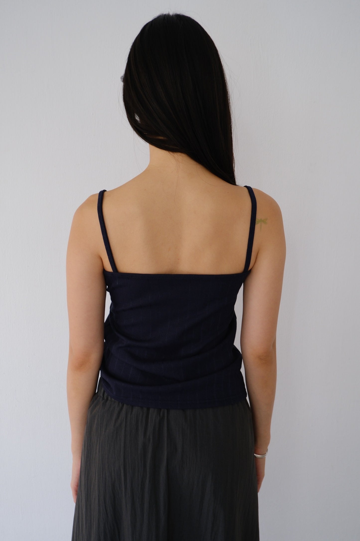 Floral patchwork spaghetti strap vest
