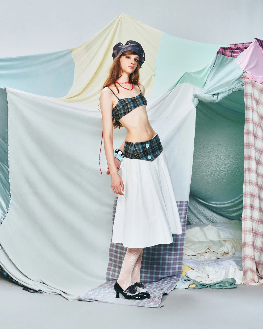 into.eight BUTTON SKIRT