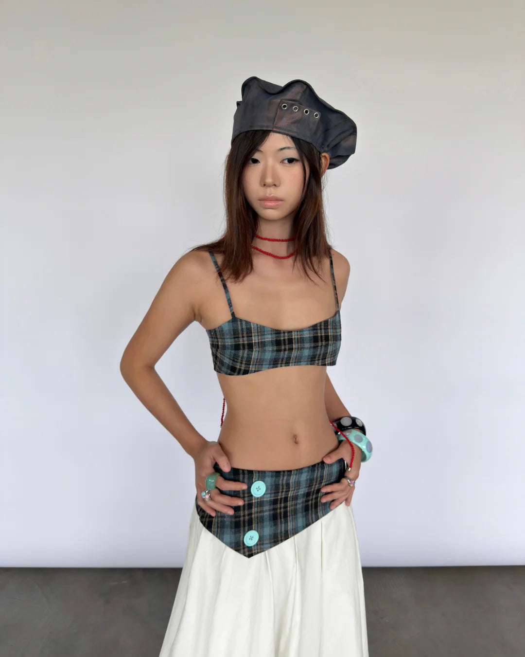 into.eight BUTTON SKIRT