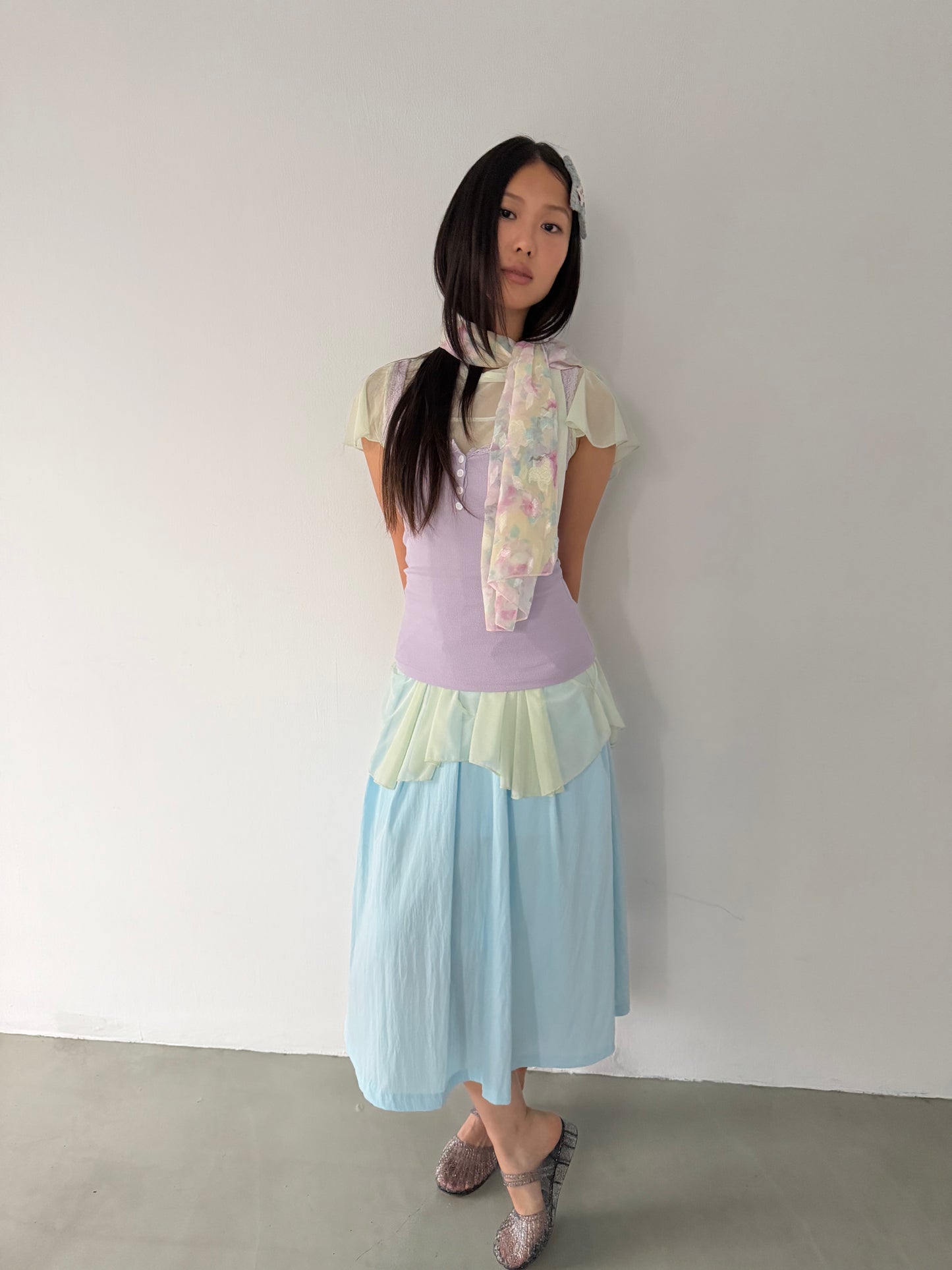 花柄スカーフ